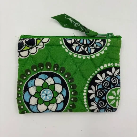 Vera Bradley Cupcakes Green Change Purse - Picture 3 of 5